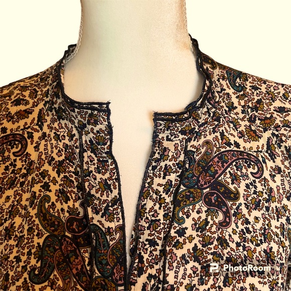 Zara Basics paisley pattern size medium - Picture 4 of 6